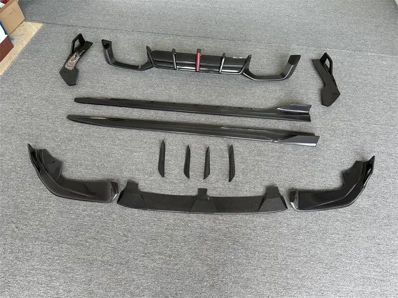 For  X4M F98 X3M F97 AE Style Carbon Fiber Front Bumper, Front Lip, Rear Diffuser, Rear Spoiler, Rear Trunk Wing